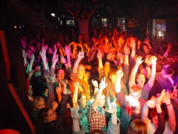 party in club of young people