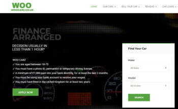 image of woo carz website