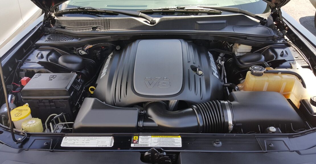 image of a car's engine