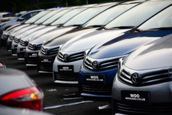 parked toyota corolla cars
