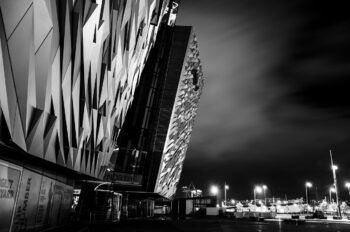 image of Belfast city at night