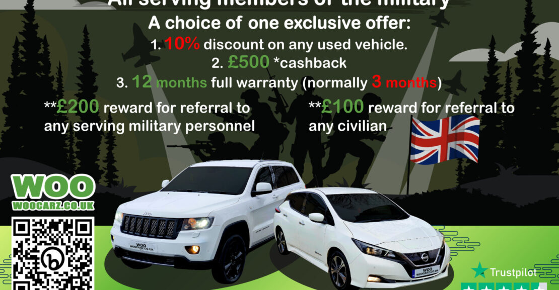 Graphic for British Armed Force promotional offer
