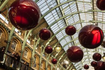 christmas decorations in Covent garden