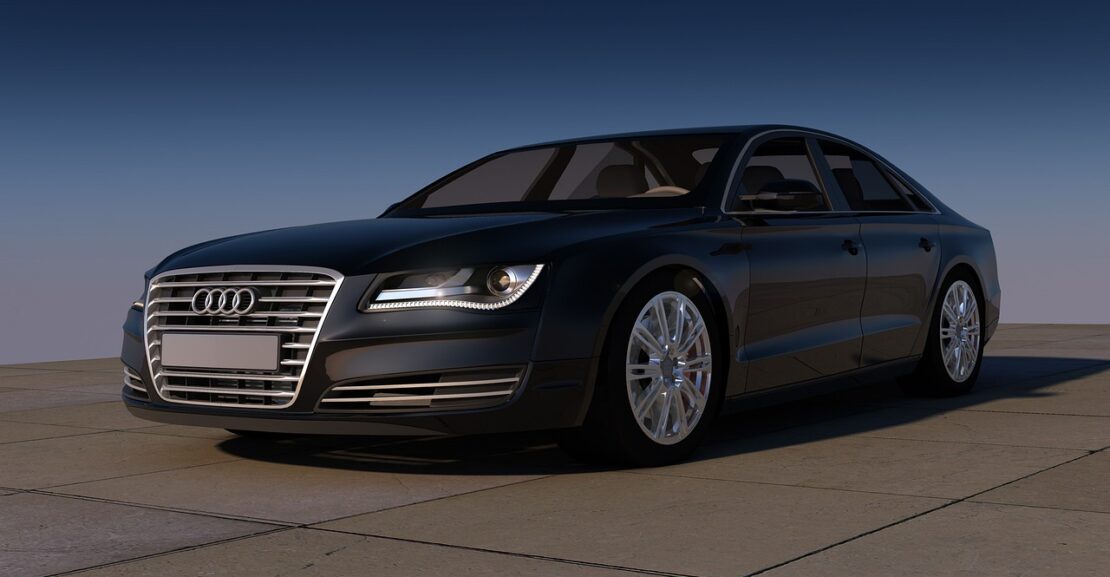 black Audi A8 car