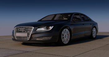 black Audi A8 car