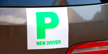 New driver passed sticker on car