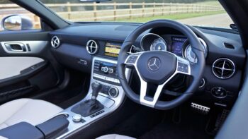 Interior of a mercedes-benz car
