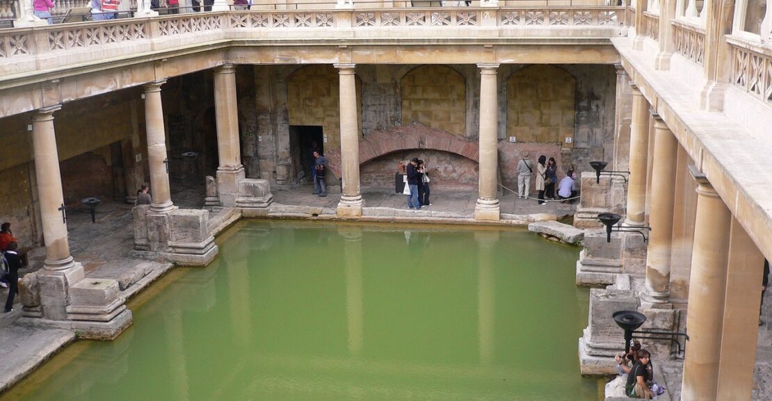 The Roman baths in the City of Bath