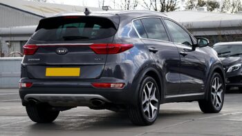 image of a black kia sportage