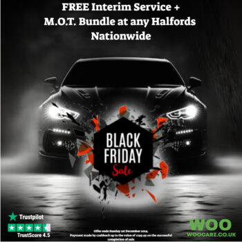 Silouehette of car promoting Black Friday